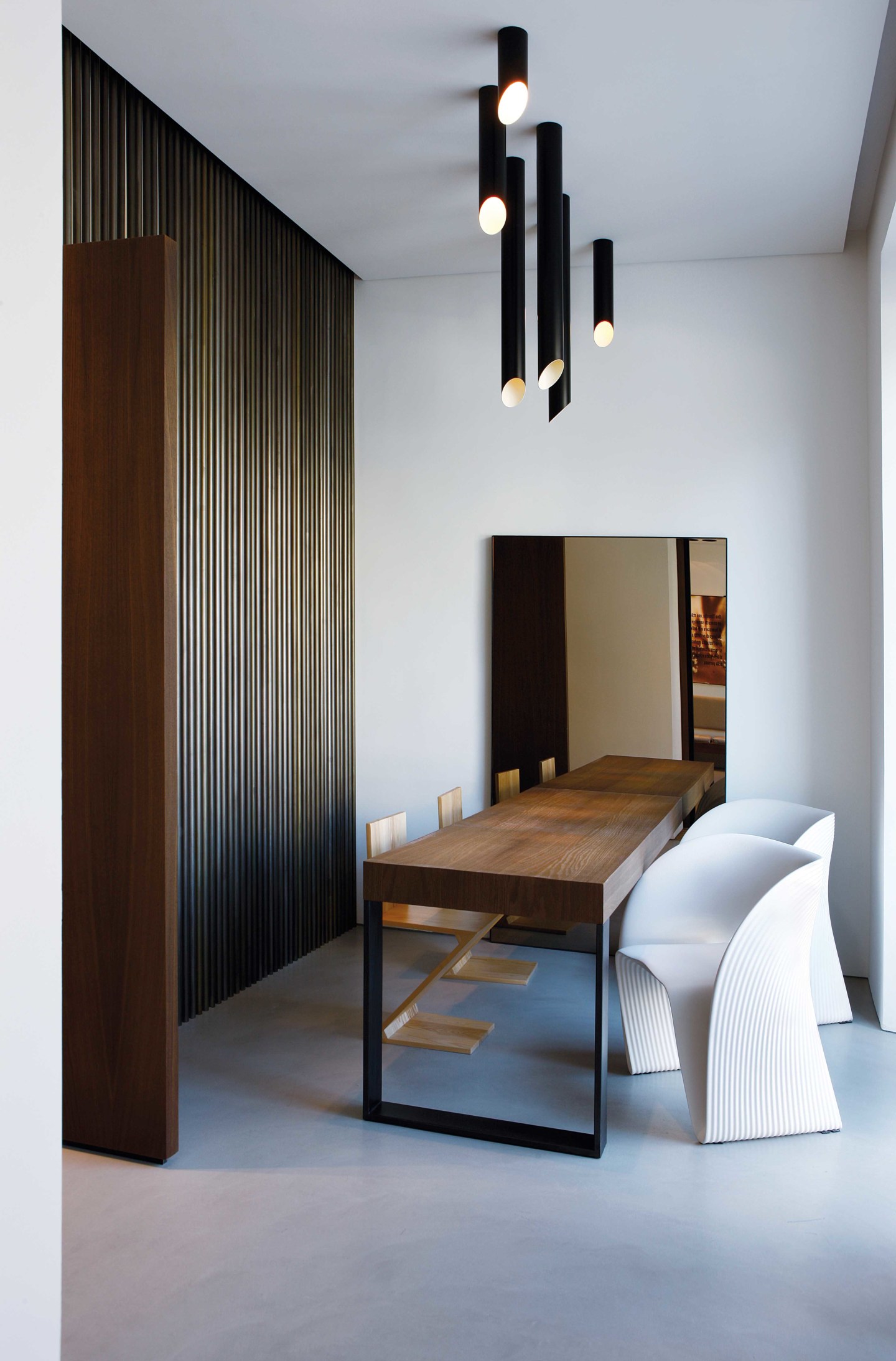 large wooden Dining table