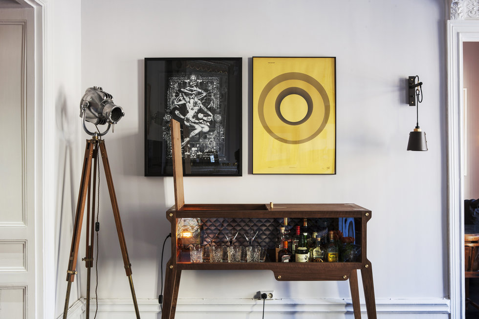 Buster + Punch Rockstar wooden Whisky Bar