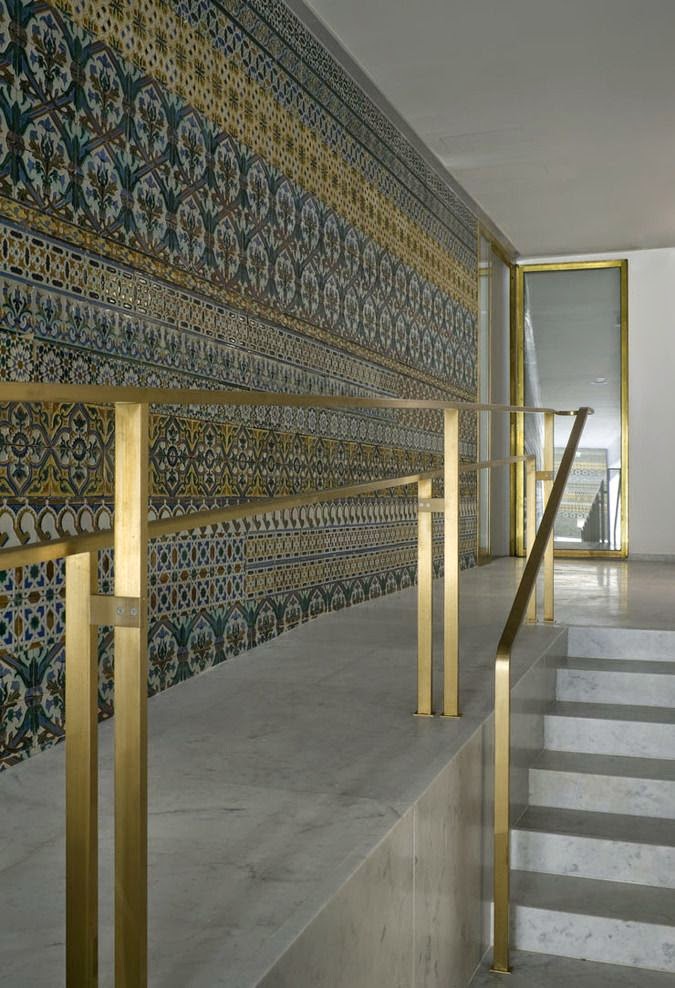 Gold Staircase Design Inspiration