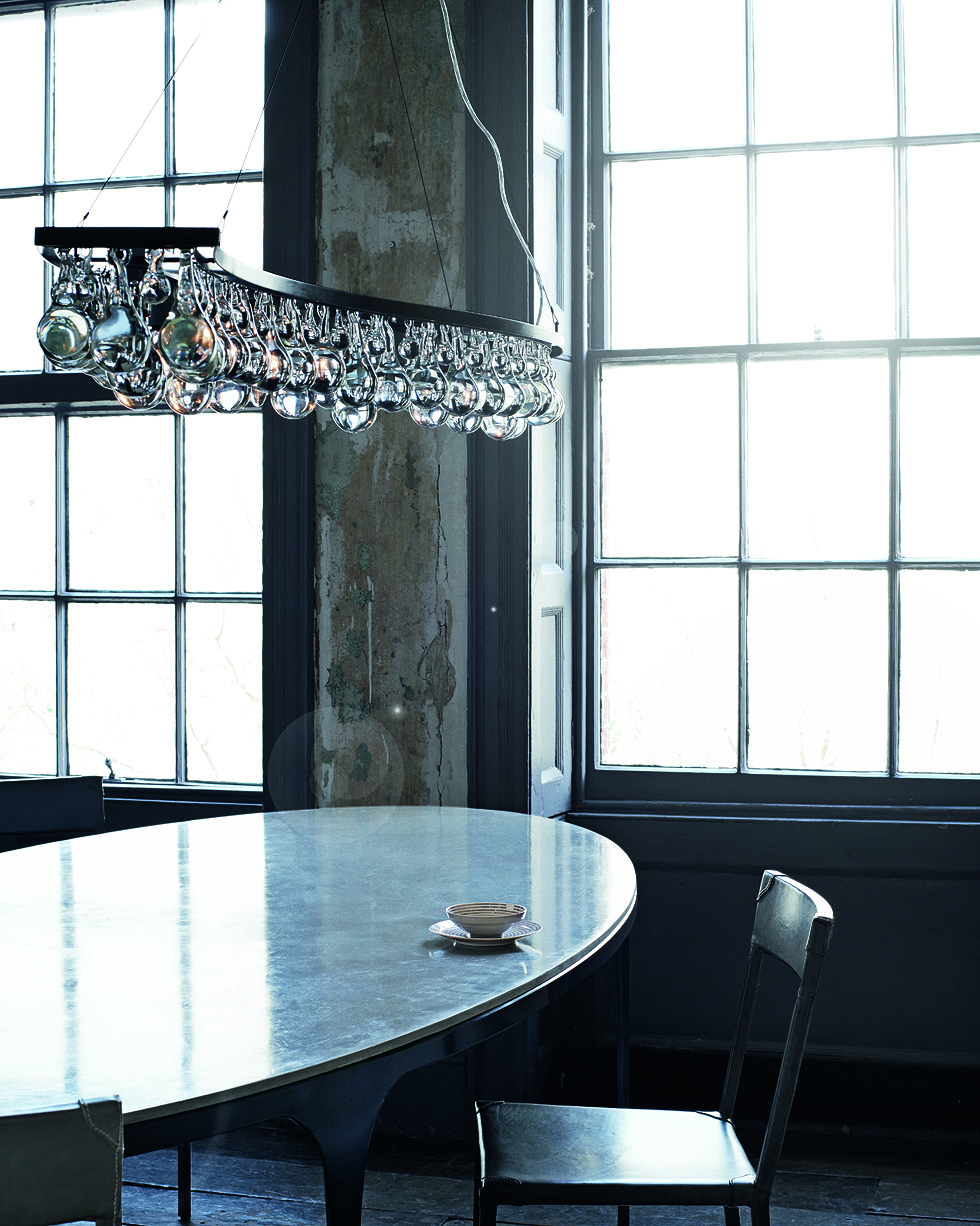 Dark grey marble table 