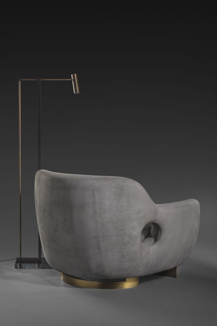 Bronze floor lamp by Bruno Moinard 