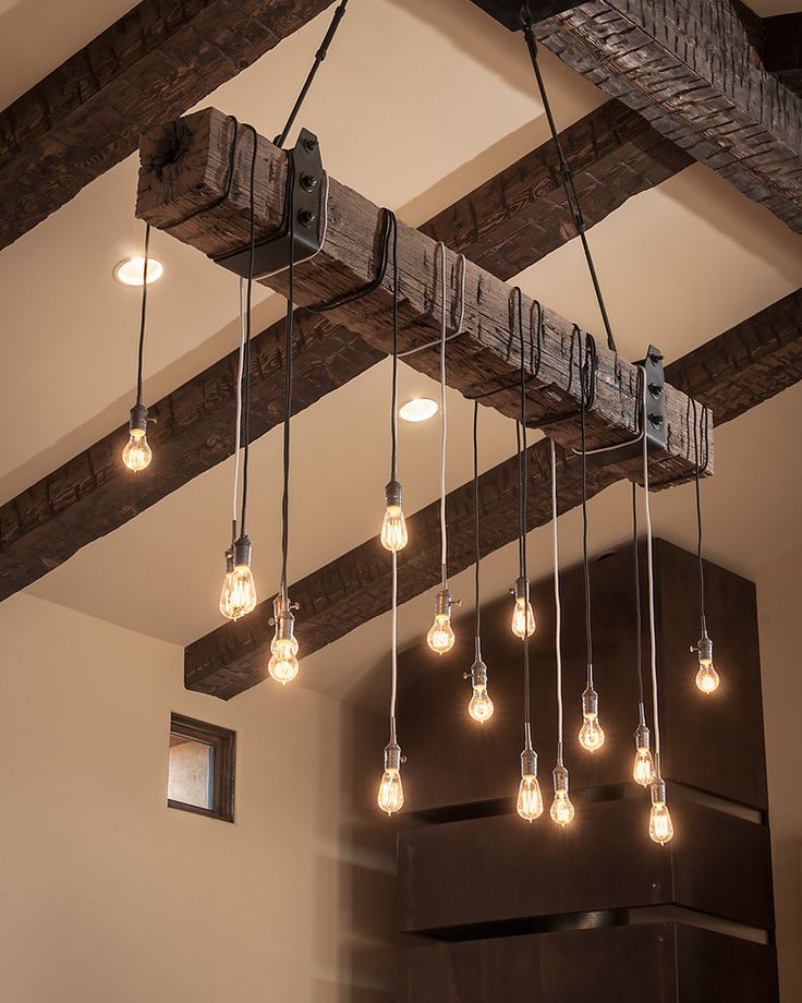 Wooden Beam lighting design fixture