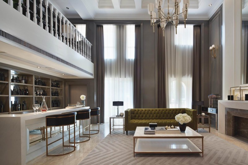 Japanese style living room and bar