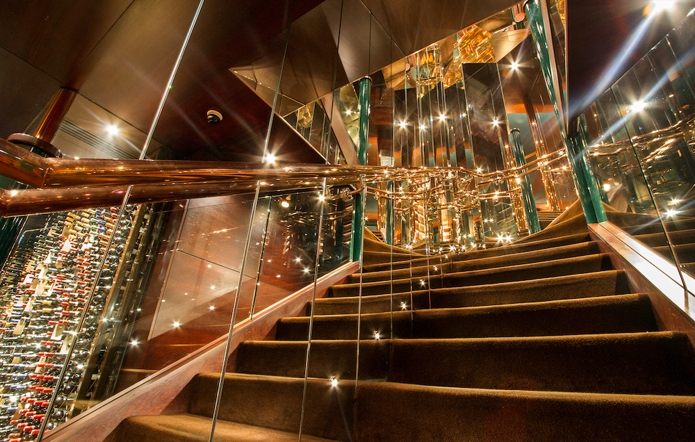 Matte copper internal staircase