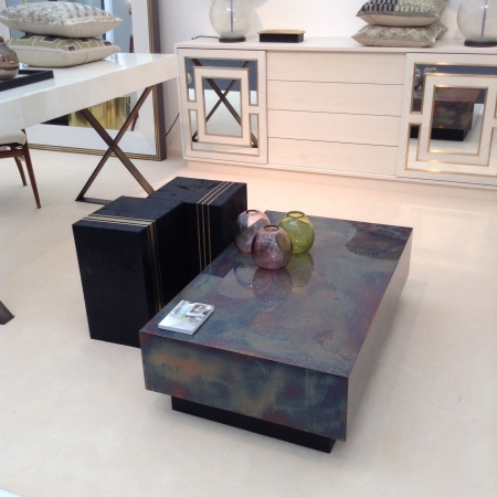 Birgit Israel luxury black pearlescent table