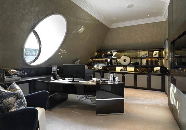 Large study with porthole window