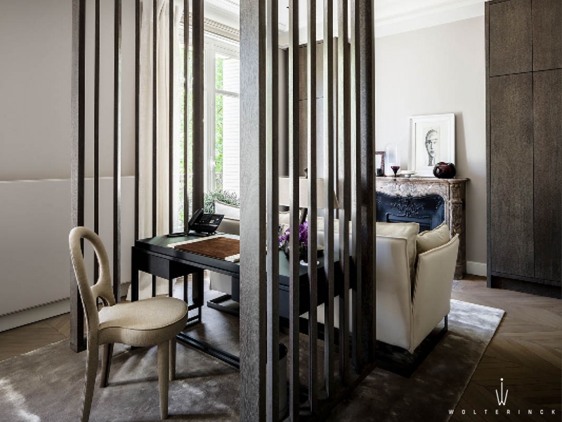 Luxury grey and brown study 