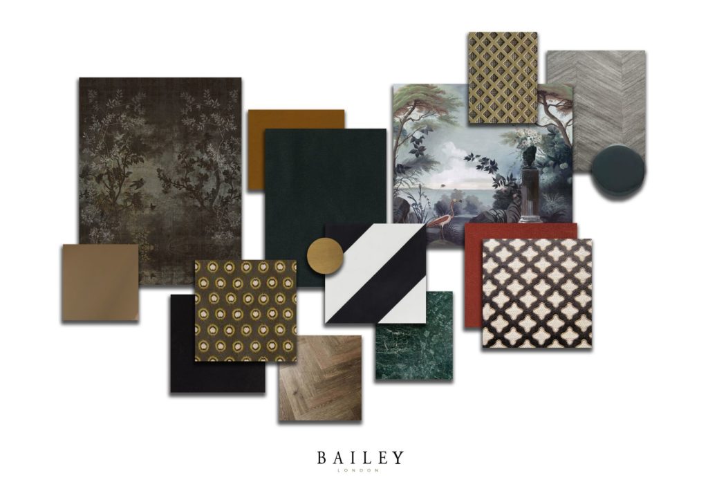 Bailey London Portico Hotel Mood Board